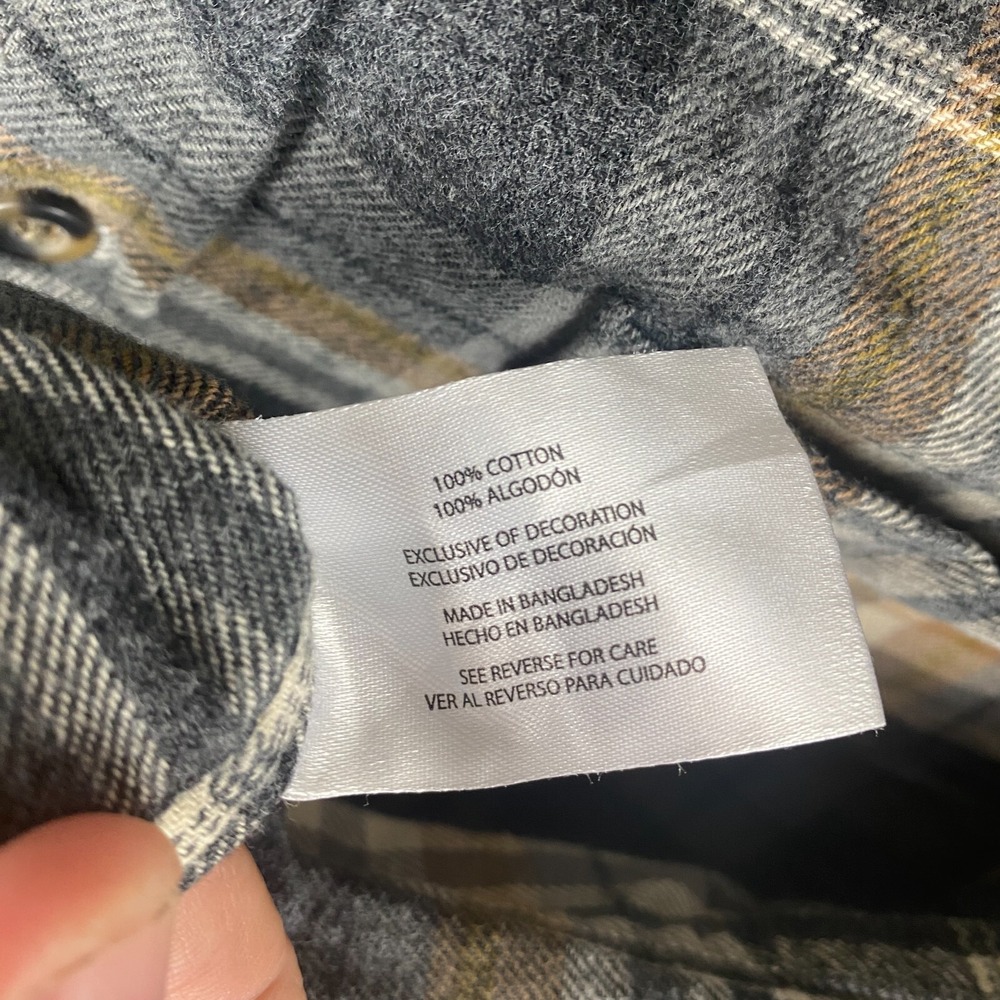 Eddie Bauer Mens Multicolor Plaid Flannel Casual Button Up Shirt Size XL - Picture 15 of 16